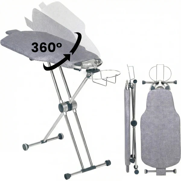 Tábua de Passar Roupas 360° Completa e Ajustável