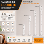 Extensor de Tomada FlexPower BR™ | Hub Inteligente Ajustável com USB-C, USB, TOMADA 2 PINOS E 3 PINOS 110/220v
