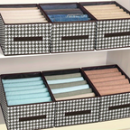 Caixa Organizadora Vintage Estilo Canvas Pied-de-poule