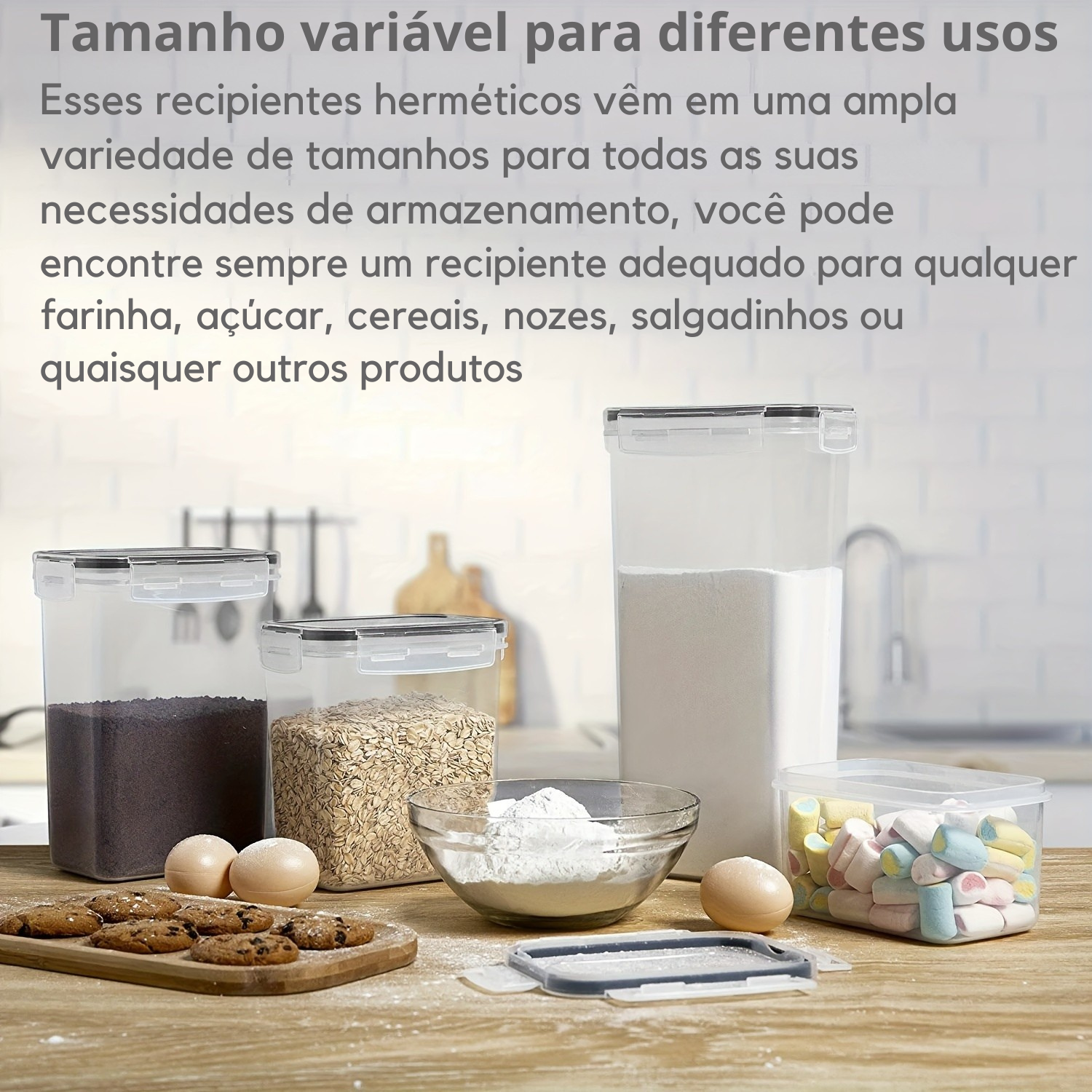 Conjunto Organizadores de Despensa com Etiquetas e Marcador