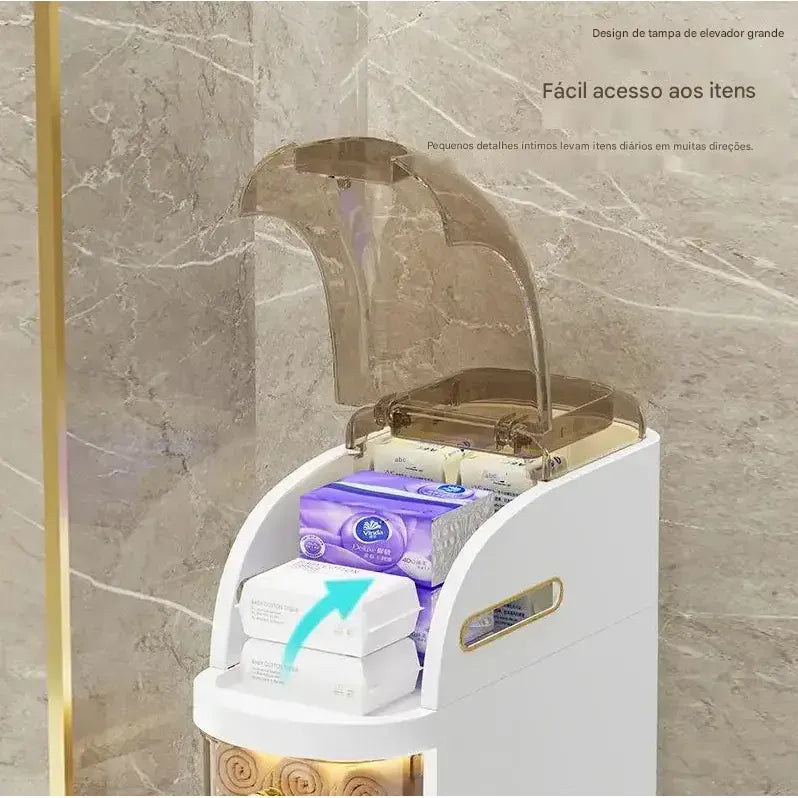 Gaveteiro Organizador FlexMove™ | Multiuso com Rodinhas para Banheiro, Quarto, Cozinha e Lavanderia