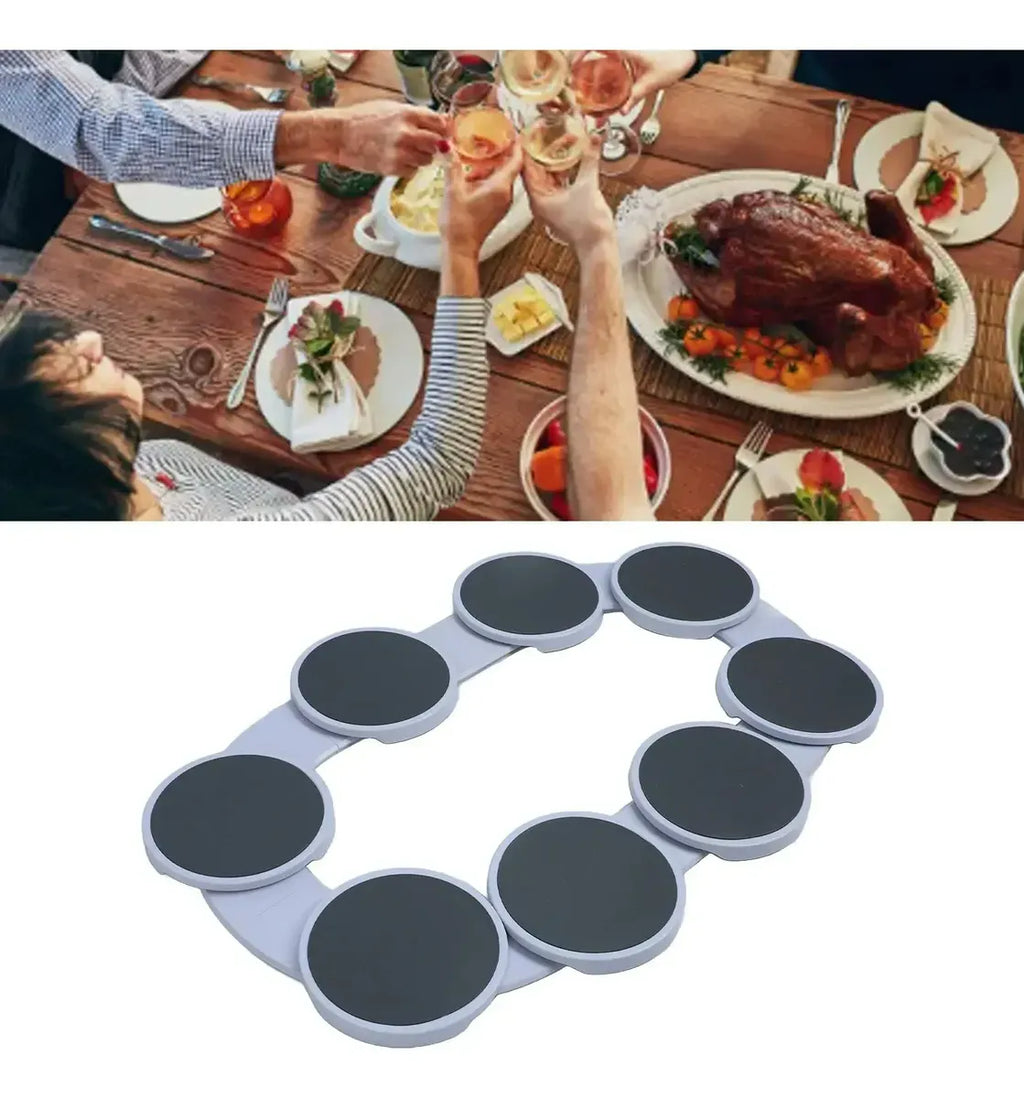 Bandeja Giratória ServeEasy™ | Esteira Rotativa para Mesa de Jantar, Café da Manhã e Reuniões em Família