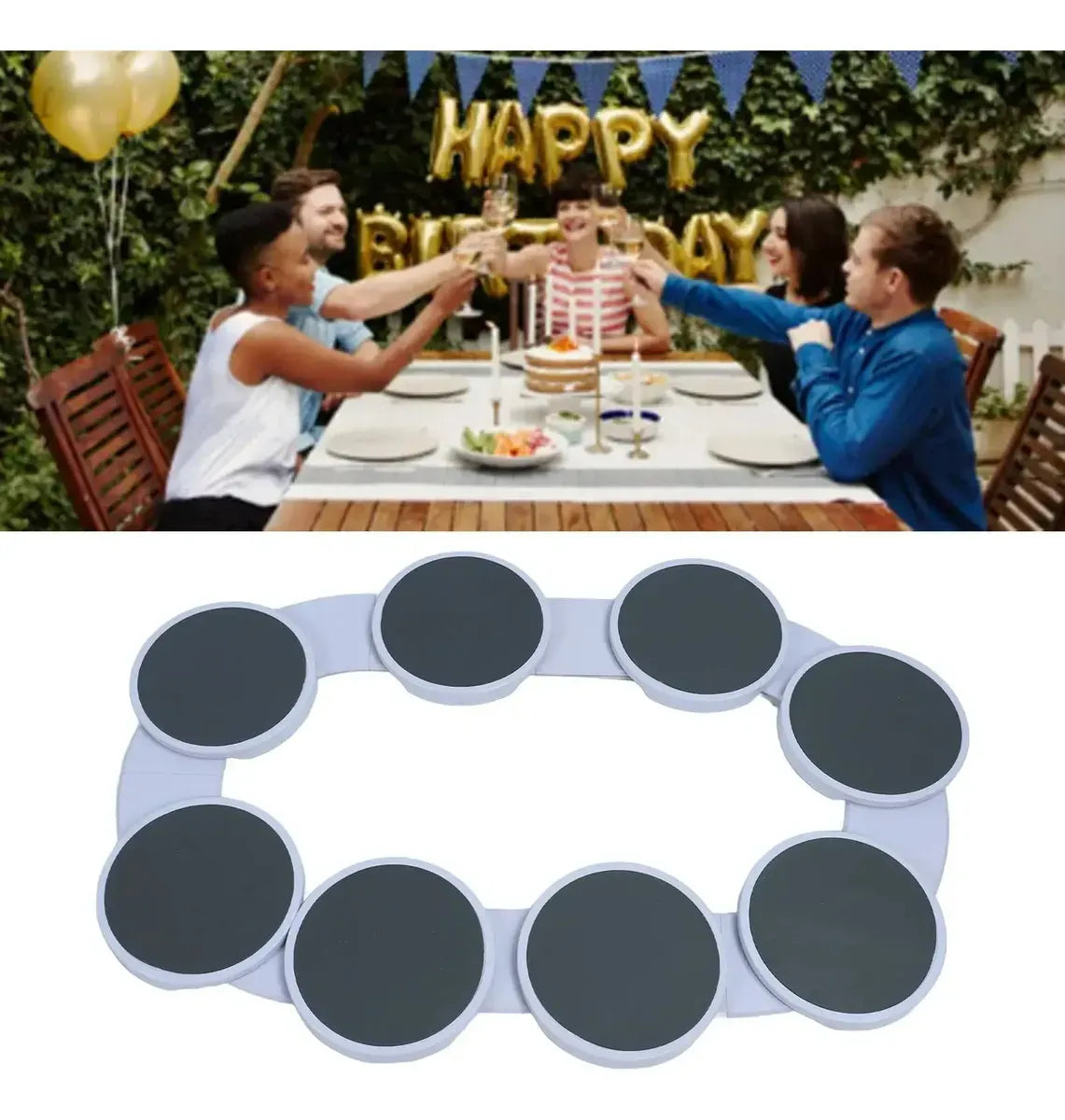 Bandeja Giratória ServeEasy™ | Esteira Rotativa para Mesa de Jantar, Café da Manhã e Reuniões em Família