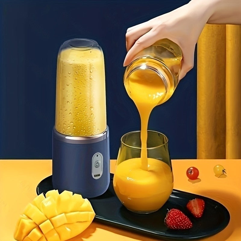 BlendGo Fresh™ — Mini Liquidificador Portátil 400ml com 6 Lâminas