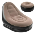 AirLounge Comfort™ — Poltrona Inflável com Puff para Descanso