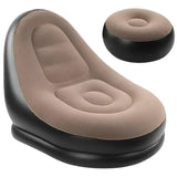 AirLounge Comfort™ — Poltrona Inflável com Puff para Descanso