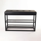 Sapateira Banco Sion Duo - Estofado Preto