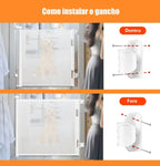 Portão Retrátil 140cm Tela Segurança Bebê Pet Cercadinho