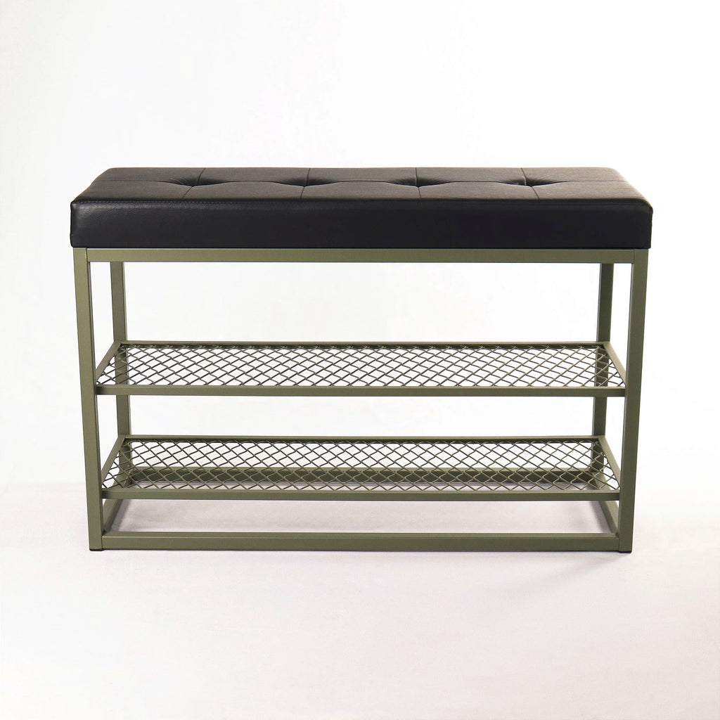 Sapateira Banco Sion Duo - Estofado Preto