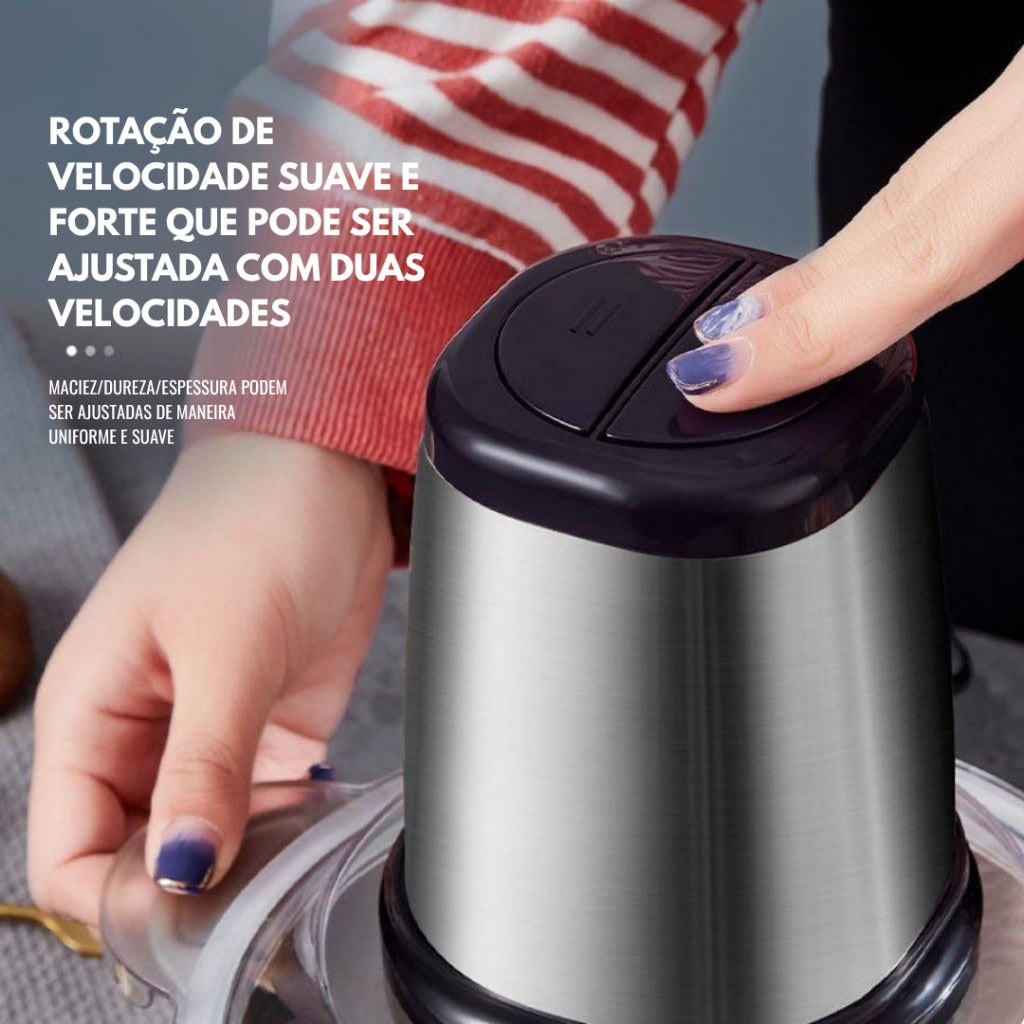 TurboChef Inox™ — Triturador Elétrico de Alimentos 2L Bivolt