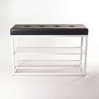Sapateira Banco Sion Duo - Estofado Preto