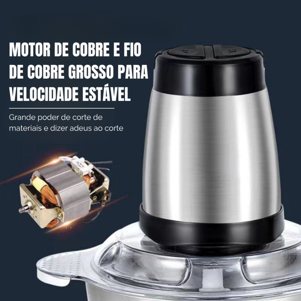 TurboChef Inox™ — Triturador Elétrico de Alimentos 2L Bivolt